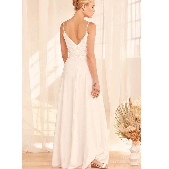 Lulus Choose Your Love White Sleeveless Maxi (Bridal), #1492696, Sz 4, $82 - Picture 2 of 9